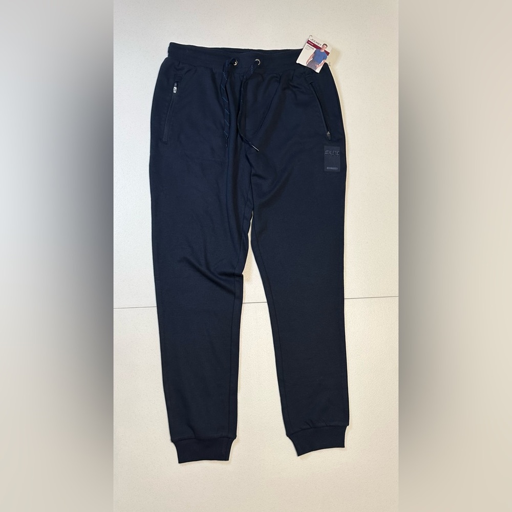 Jockey Athleisure Style AM02 Slim‎ Fit Jogger Cotton Size Medium Navy Blue